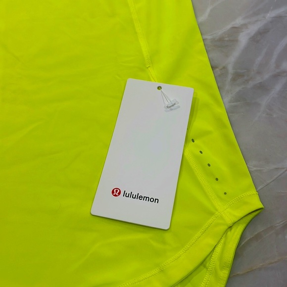 NWT! Lulu lemon sculpt tank- highlighter yellow. Never worn. Size 6. - Picture 5 of 8